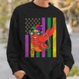アメリカ国旗 マルディグラ ザリガニ ダビング スウェットシャツ 彼への贈り物