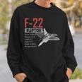 アメリカ航空機ステルス戦闘機 F22 ラプター スウェットシャツ 彼への贈り物
