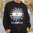 アルゼンチン国旗 ヒスパニック文化遺産月間 アルゼンチン キッズ スウェットシャツ 彼への贈り物