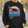 アンキロサウルス 恐竜 レトロ スウェットシャツ 彼への贈り物