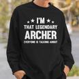 アーチャー 個人名 I'm That Legendary Archer スウェットシャツ 彼への贈り物