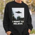 エイリアン Ufo ハンターシャツ I Want To Believe スウェットシャツ 彼への贈り物