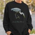 オオアオサギ 鳥類学 スウェットシャツ 彼への贈り物