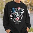 オレゴン州オハイオ州 7月4日 アメリカ国旗 スウェットシャツ 彼への贈り物