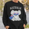 オーストラリアの国旗がかわいいコアラ スウェットシャツ 彼への贈り物