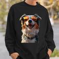 オーストラリアン・シェパード＆サングラス 愛犬家 シェパード スウェットシャツ 彼への贈り物