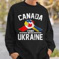 カナダはウクライナのウクライナのカナダの旗のtシャツで立ちます スウェットシャツ 彼への贈り物