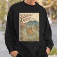 カピバラ 桜と温泉のカワイイアート スウェットシャツ 彼への贈り物