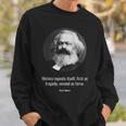 カール・マルクス 名言 哲学者の哲学 賢いマルクス主義ストイック スウェットシャツ 彼への贈り物