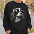 キャバリア・キング・チャールズ・スパニエル犬とサングラス スウェットシャツ 彼への贈り物