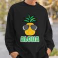 キュートなアロハパイナップルサングラス ハワイアンティキ スウェットシャツ 彼への贈り物