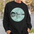 ギター 湖 反射 月 ギター ミュージシャン スウェットシャツ 彼への贈り物