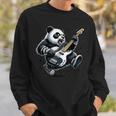 ギター付きパンダ グラフィック パンダ愛好家 パンダ ベース演奏 スウェットシャツ 彼への贈り物