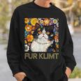 クリムト絵画の猫、猫好き、エキゾチックショートヘア、アーティスト スウェットシャツ 彼への贈り物