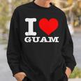 グアム I Heart Guam I Love Guam スウェットシャツ 彼への贈り物