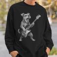 シュナウザー 演奏 ベース ギター ロックミュージック 犬好き スウェットシャツ 彼への贈り物