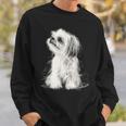 シーズー 犬 グラフィック ペット イラスト シーズー スウェットシャツ 彼への贈り物