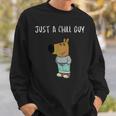 ジャスト・ア・チル・ガイ・ファニー・ミーム スウェットシャツ 彼への贈り物