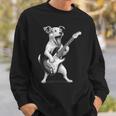 ジャック・ラッセル・テリア ギターを弾く ロックミュージック 犬好き スウェットシャツ 彼への贈り物