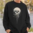 スカルアート グラフィックデザイン アンティーク調スタイル ハロウィンコスチューム スウェットシャツ 彼への贈り物