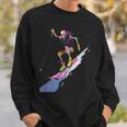 スキー スケルトン スキーヤー ダウンヒル 雪 冬 スキー スウェットシャツ 彼への贈り物