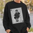 スケルトントランプキングギャンブル死神 スウェットシャツ 彼への贈り物