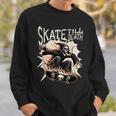 スケーター スケルトンデザイン スウェットシャツ 彼への贈り物