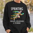 スプリント 短距離 趣味 陸上競技 スキルアップ スウェットシャツ 彼への贈り物