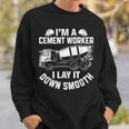 スムーズに敷設する 面白いコンクリート作業員 スウェットシャツ 彼への贈り物