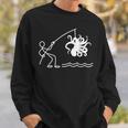タコ釣りタコクラーケンケンケファロポッド ファニータコ スウェットシャツ 彼への贈り物
