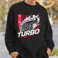 ターボターボチャージャー 日本語レタリング 日本スタイル スウェットシャツ 彼への贈り物