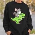 チンチラ T-Rex 恐竜 ペット おもしろい ティラノサウルス スウェットシャツ 彼への贈り物