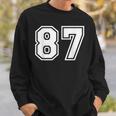 チームジャージーナンバー87 スポーツギフト スウェットシャツ 彼への贈り物