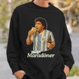 ディエゴ・マラドーナー X デリシャス ドニ ミーム ドナー ケバブ好き スウェットシャツ 彼への贈り物