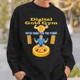 デジタルゴールドジム エクササイズ ビットコインギア クリプトジムウェア スウェットシャツ 彼への贈り物