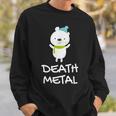 デスメタル ホッキョクグマ Cute Polar Bear Metalhead Death Metal スウェットシャツ 彼への贈り物