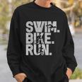 トライアスロン 水泳 バイク ラン トライアスロン スウェットシャツ 彼への贈り物