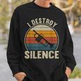 トランペット奏者 I Destroyilence Recto Trumpet Lovers スウェットシャツ 彼への贈り物