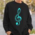 ト音記号の音符ピアノの象徴性ト音記号記号 スウェットシャツ 彼への贈り物