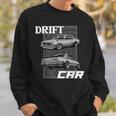 ドリフトカー ジャパニーズクラシックチューニングカー スウェットシャツ 彼への贈り物