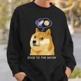 ドージコインdogecoin Hodl 月へ月にto The Moon 暗号通貨doge Memeドージミーム スウェットシャツ 彼への贈り物