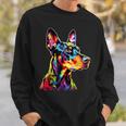 ドーベルマン ドッグ カラフル ポップアート 犬 誇り ドーベルマン スウェットシャツ 彼への贈り物