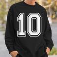 ナンバー10 誕生日ギフト スポーツ選手 チーム番号入りジャージ スウェットシャツ 彼への贈り物