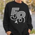 ナンバー58 スポーツジャージ 58 誕生日 スウェットシャツ 彼への贈り物
