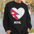 ネパール国旗シャツ スウェットシャツ 彼への贈り物
