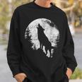ハウリングウルフ 月光 森 シルエット 荒野 スウェットシャツ 彼への贈り物