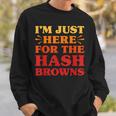 ハッシュブラウンズ I Love Hash Browns面白い食べ物 ハッシュブラウンズ好き スウェットシャツ 彼への贈り物