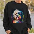 ハバニーズのアートワークを使用したハバニーズドッグオーナーデザイン。 スウェットシャツ 彼への贈り物