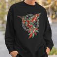 ハミングバード・トライバル・アート ネイティブアメリカン・インディアン・インディジナス スウェットシャツ 彼への贈り物