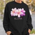 ハワイアンアロハプルメリアアート スウェットシャツ 彼への贈り物
